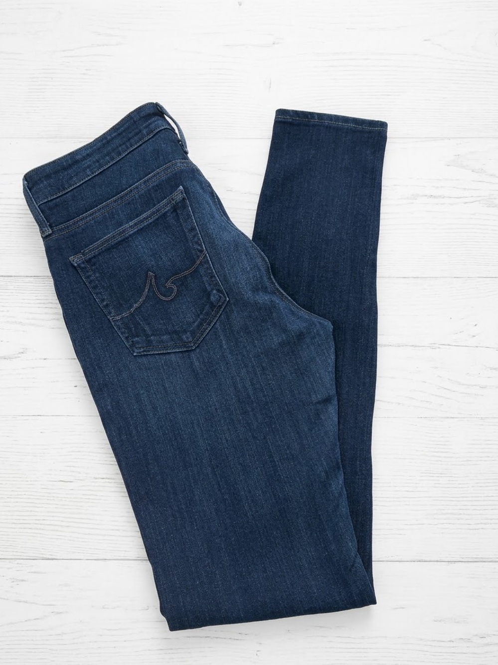 AG Adriano Goldschmied The Farrah High Rise Skinny Jeans Dark Wash Size 27R